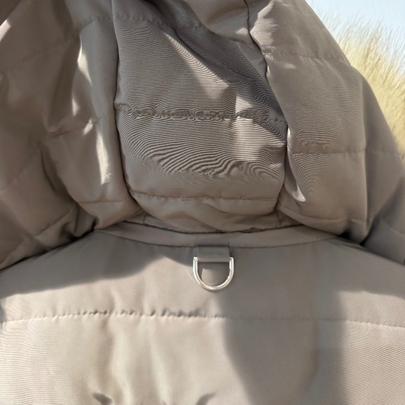 Zara Mink Taupe Fur Lined Hooded Puffer Jacket NWOT Med - Picture 10 of 13